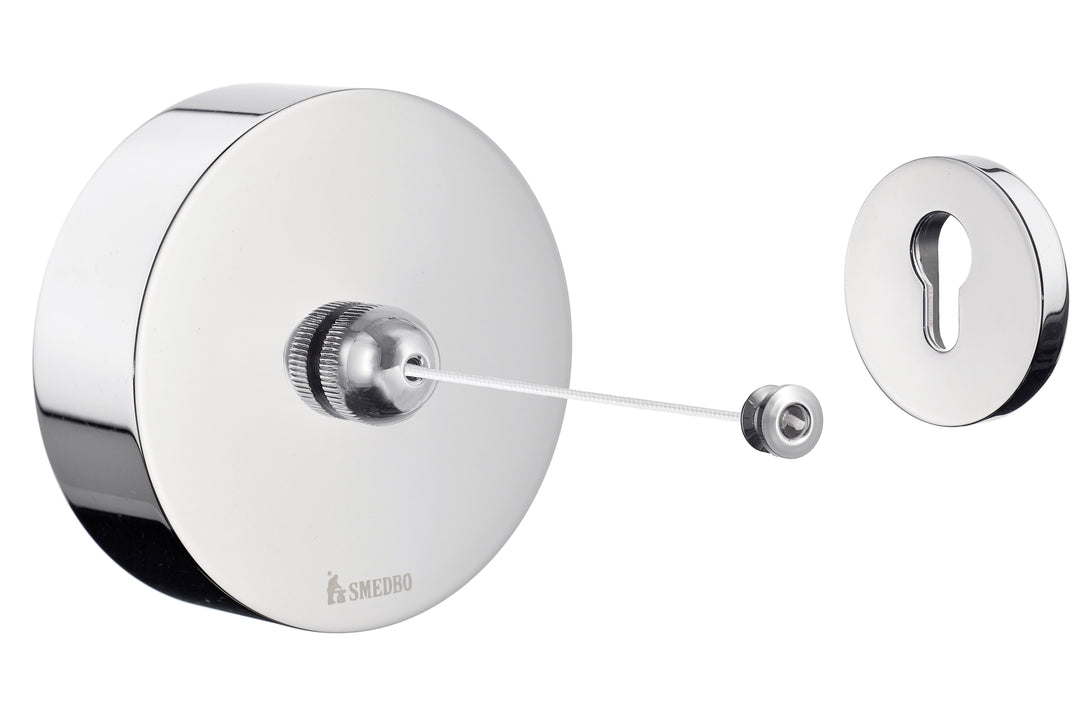Oscar | Elegante Aufrollbare Wäscheleine aus Messing, Chrom