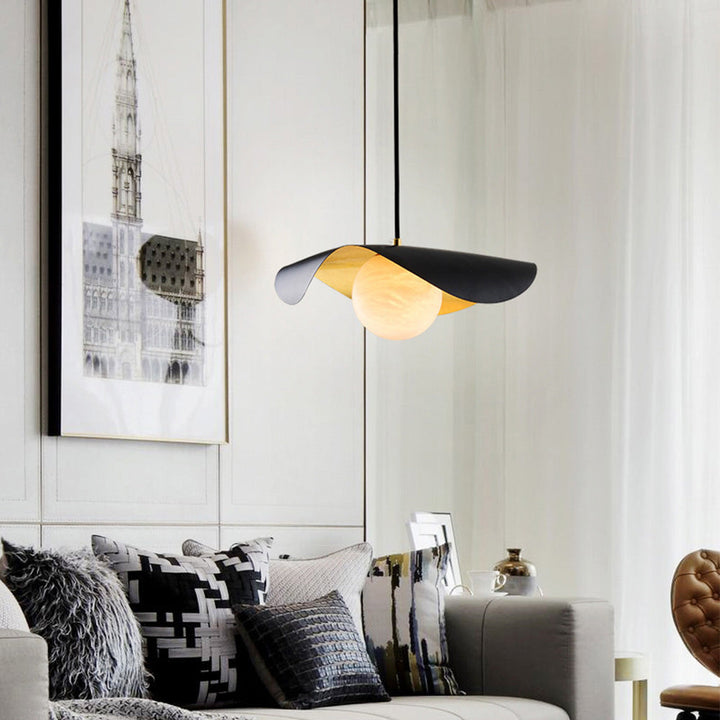 Hanging lamp made of Spanish marble