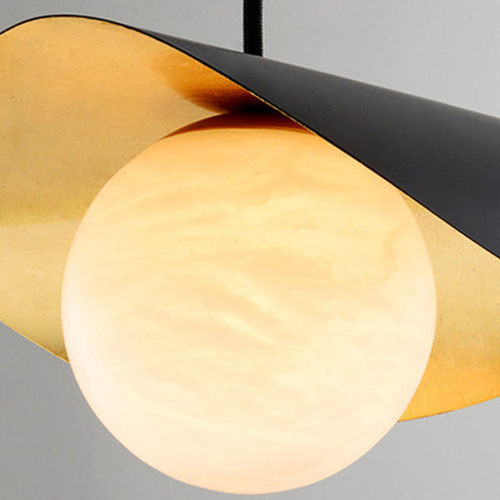 Hanging lamp made of Spanish marble