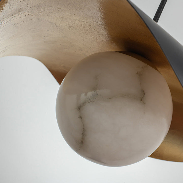 Hanging lamp made of Spanish marble
