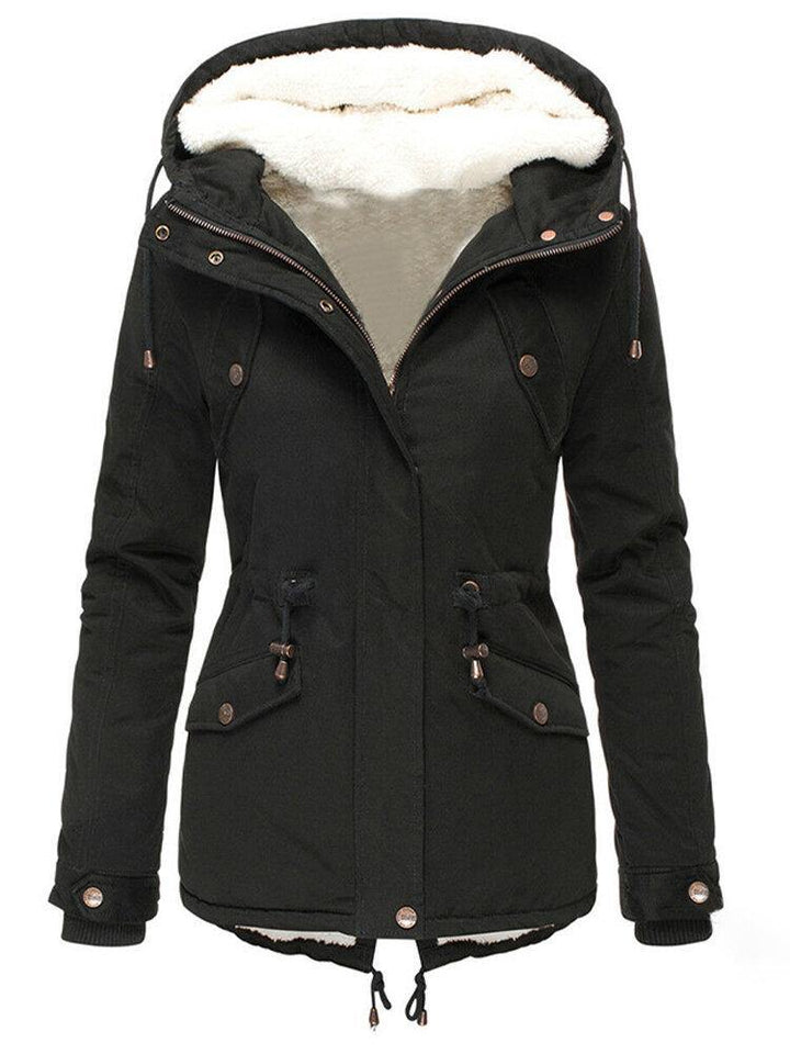 Eliza | Comfortable winter coat with adjustable waist and hood
