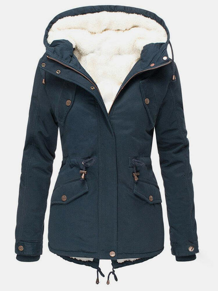 Eliza | Comfortable winter coat with adjustable waist and hood