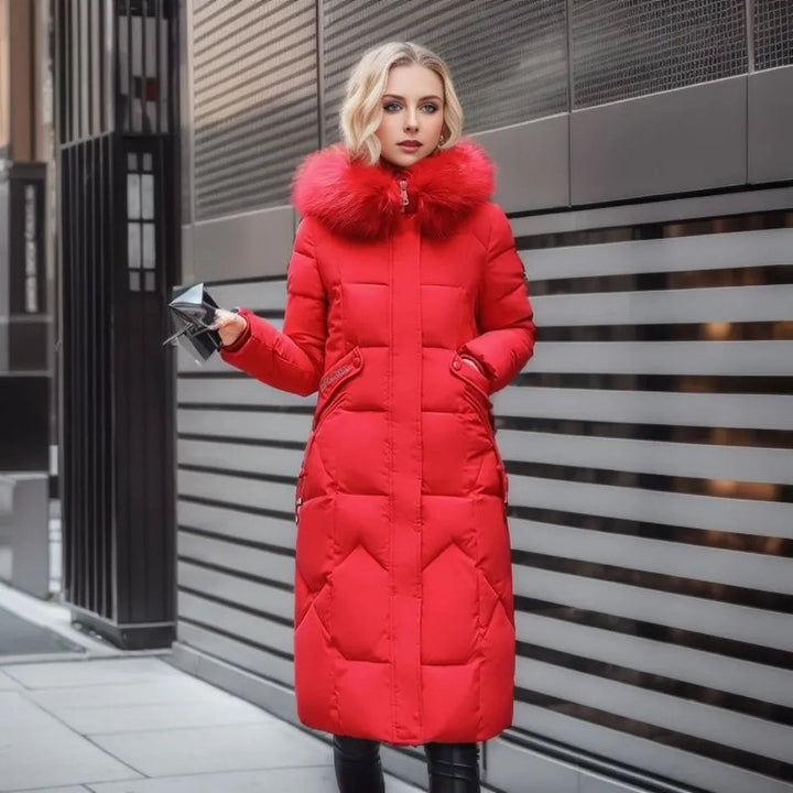 Nyxelle | Luxury puffer jacket with fur hood
