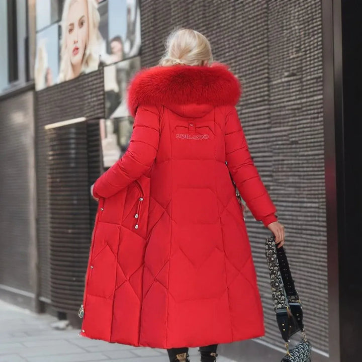 Nyxelle | Luxury puffer jacket with fur hood