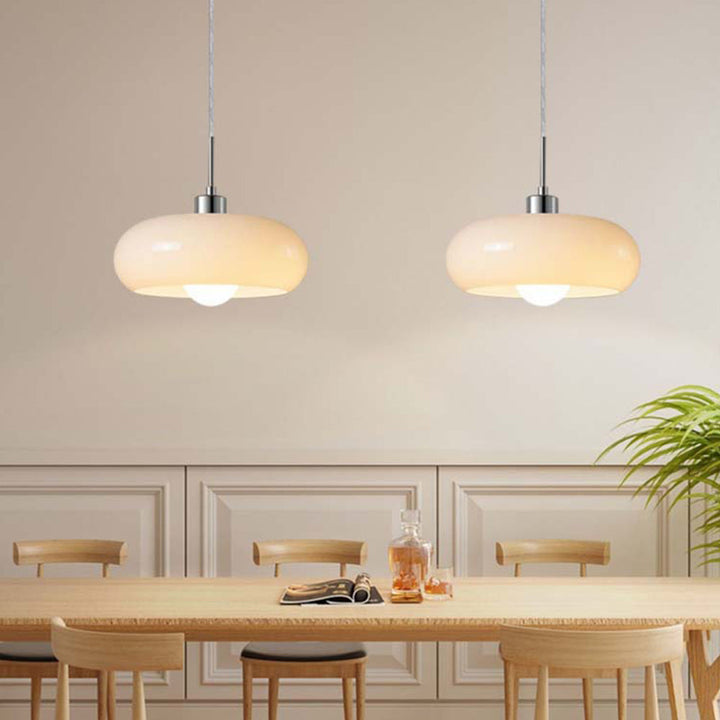 Hailie Bread Shape Glass Pendant Light 