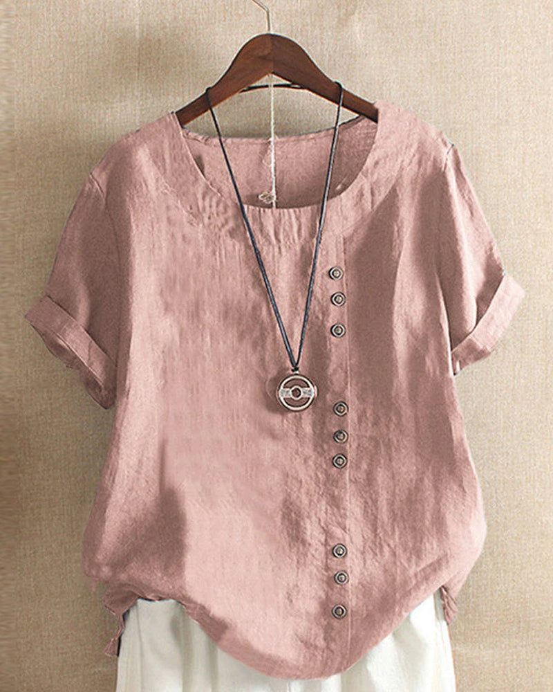 Talia | Short-sleeved blouse for women