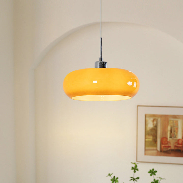 Hailie Bread Shape Glass Pendant Light 