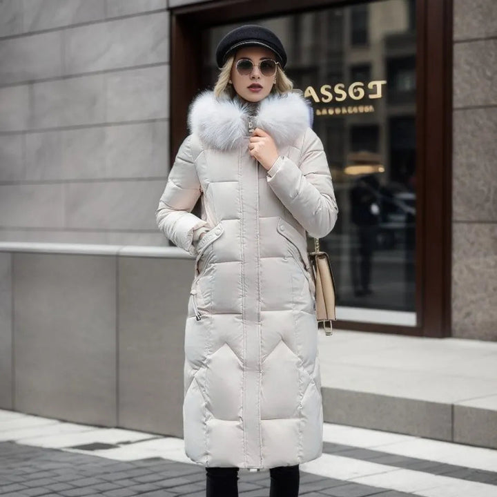 Nyxelle | Luxury puffer jacket with fur hood