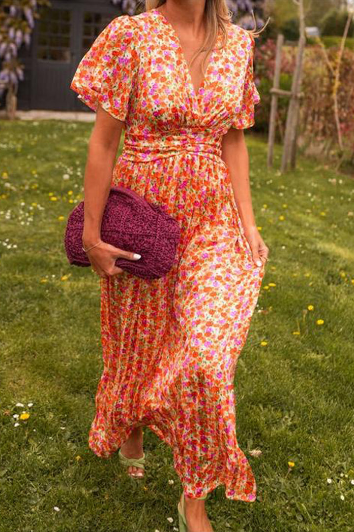 Francisca | Long V-neck dress for women 