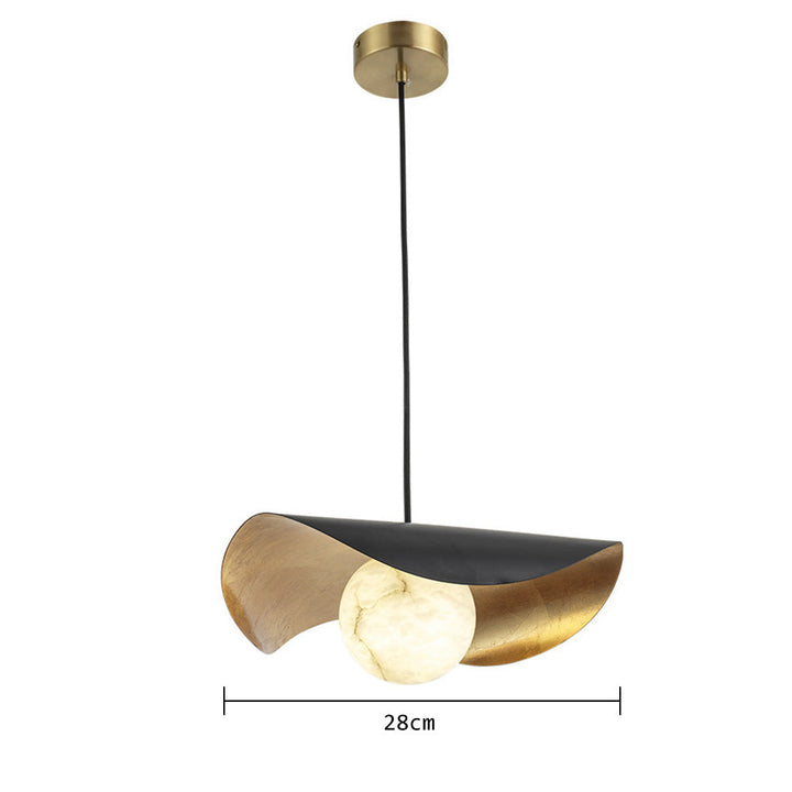 Hanging lamp made of Spanish marble
