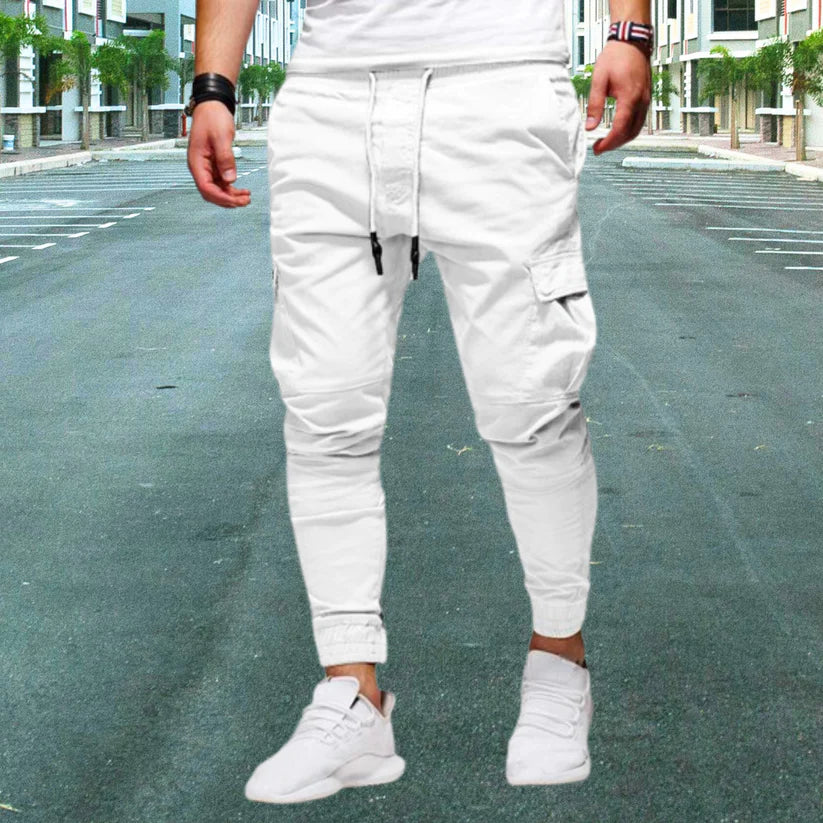 Viggo - Men's leisure trousers with patch pockets