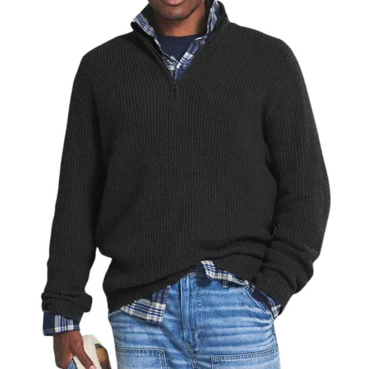 Owen | Casual warm zip-neck sweater for men
