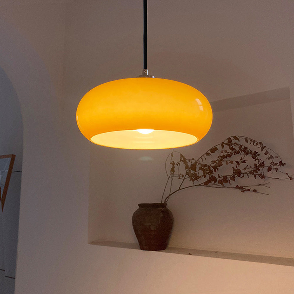 Hailie Bread Shape Glass Pendant Light 