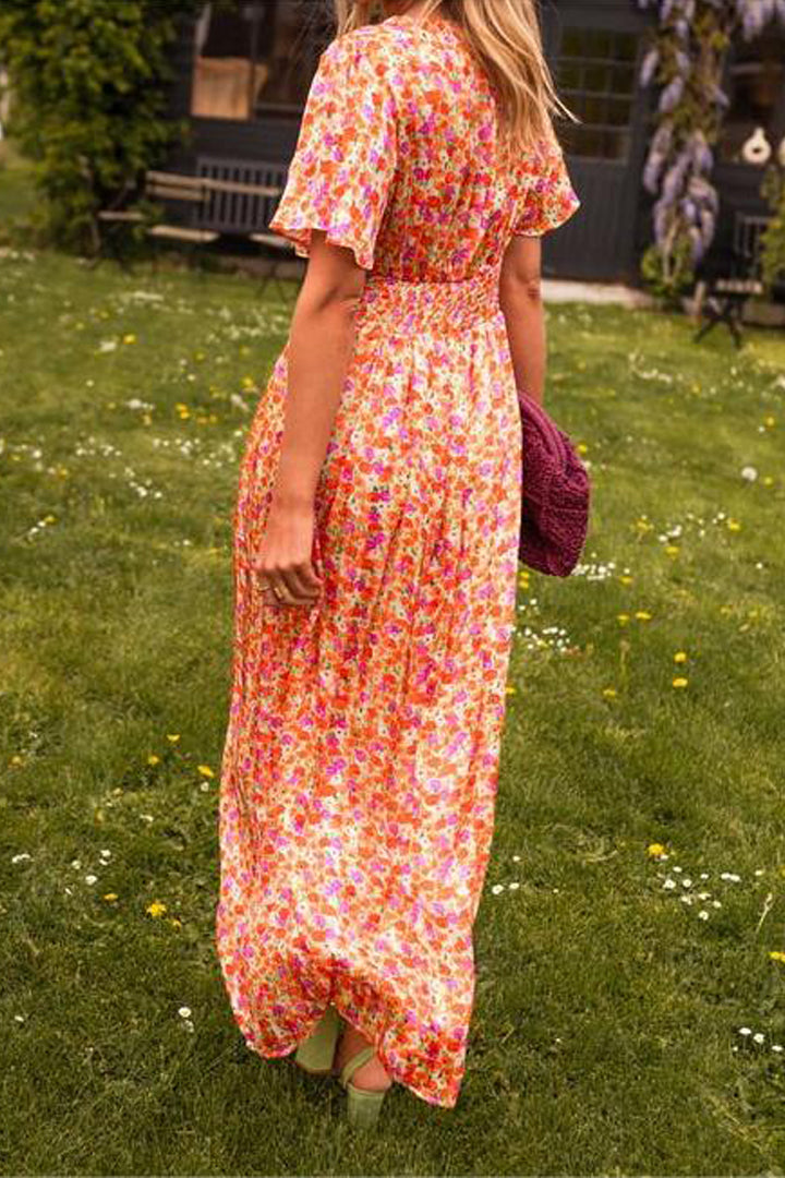Francisca | Long V-neck dress for women 