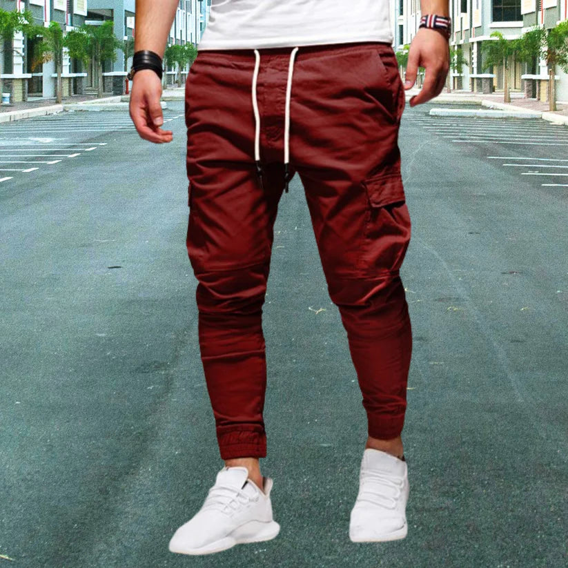 Viggo - Men's leisure trousers with patch pockets