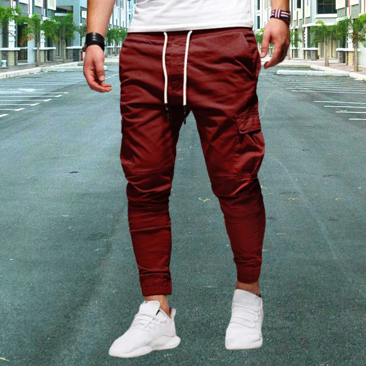 Viggo - Men's leisure trousers with patch pockets