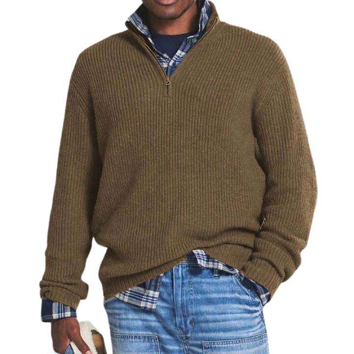 Owen | Casual warm zip-neck sweater for men