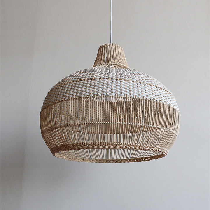 Handwoven pendant light for the kitchen