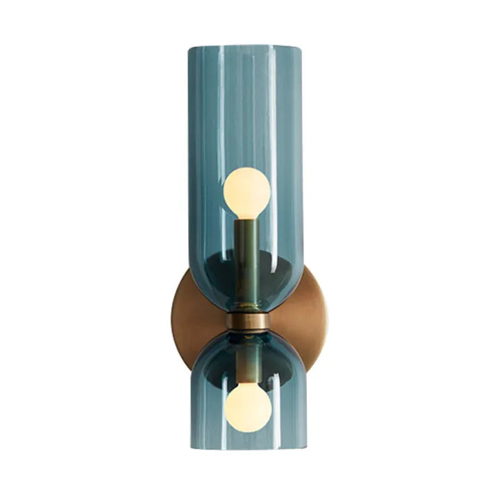Double Head Glass Wall Light LED Sconce