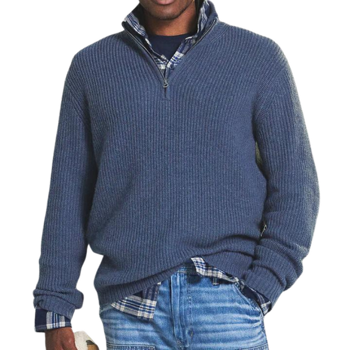 Owen | Casual warm zip-neck sweater for men