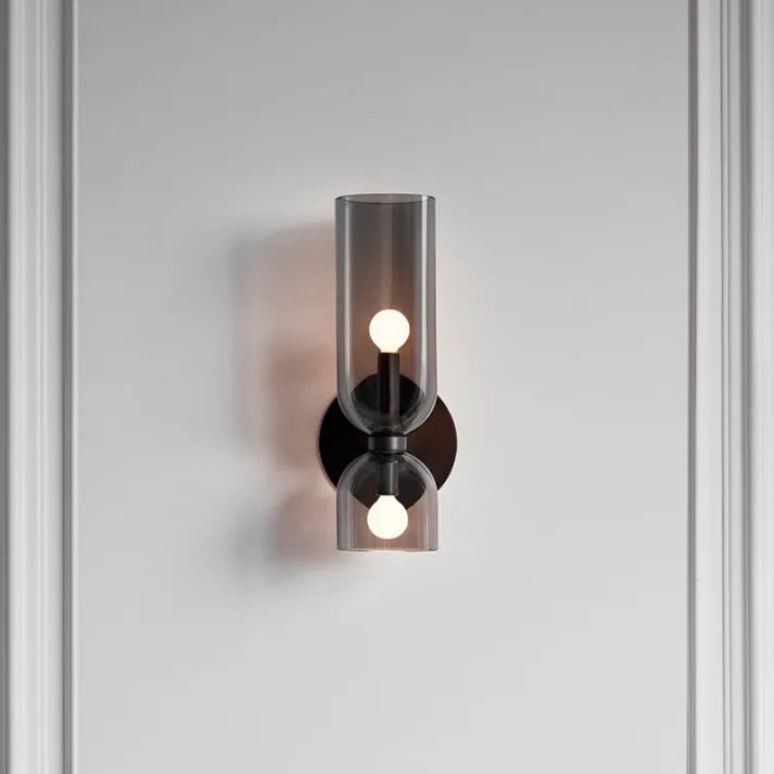 Double Head Glass Wall Light LED Sconce