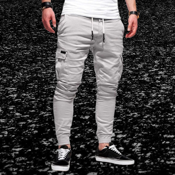 Viggo - Men's leisure trousers with patch pockets
