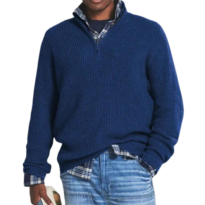 Owen | Casual warm zip-neck sweater for men