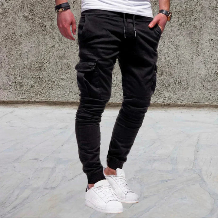 Viggo - Men's leisure trousers with patch pockets