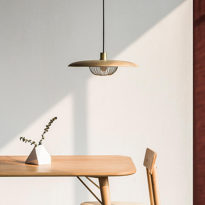 Imitation wood grain pendant lights