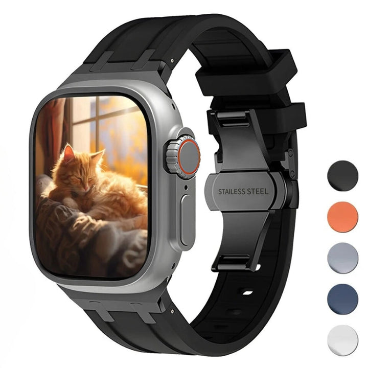 Valor - Titanium Silicone Apple Watch Band