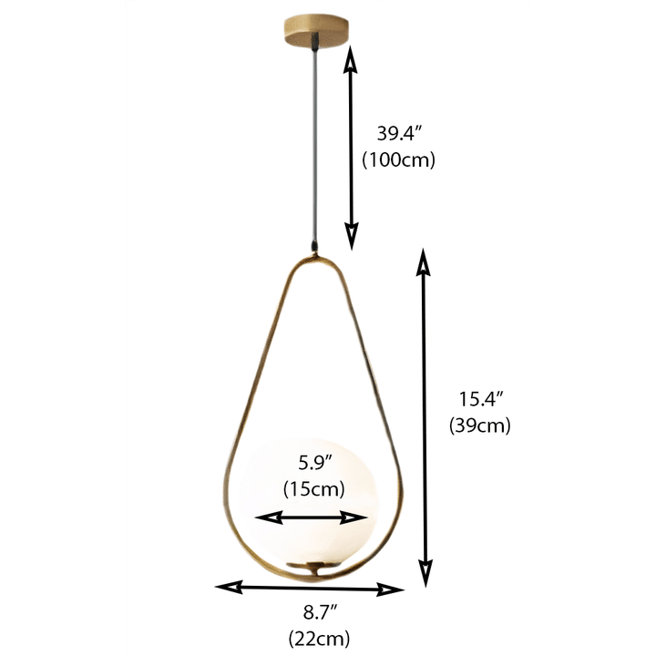 Elegant drop pendant lights