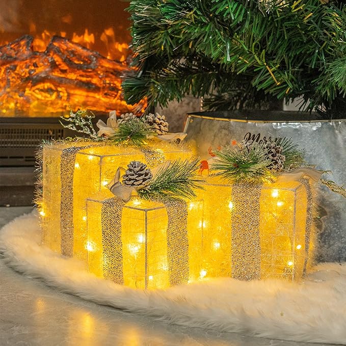 Lichtzauber Weihnachtsgeschenke | Magische LED-Dekorationsboxen für festliche Stimmung
