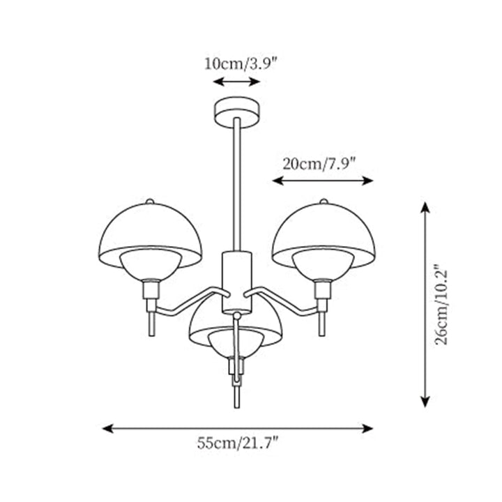French Bubble Cream Chandelier for Living Room