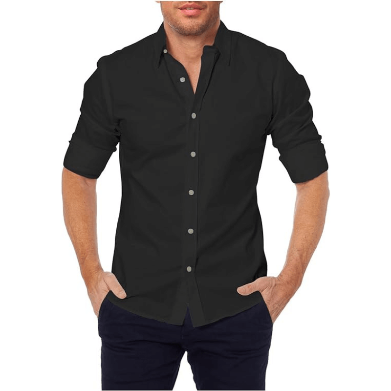 Callan - Stretch Oxford shirt with zip 