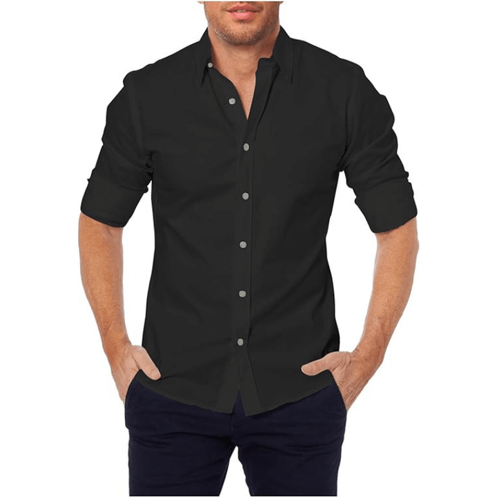 Callan - Stretch Oxford shirt with zip 