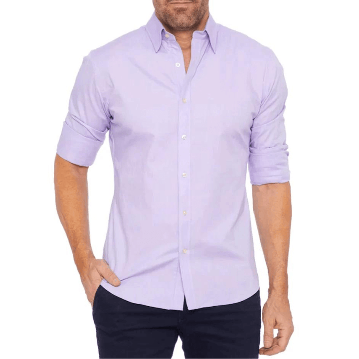 Callan - Stretch Oxford shirt with zip 