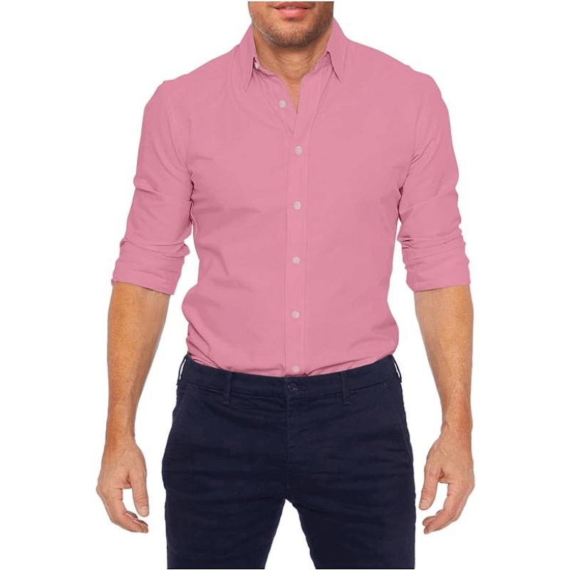 Callan - Stretch Oxford shirt with zip 