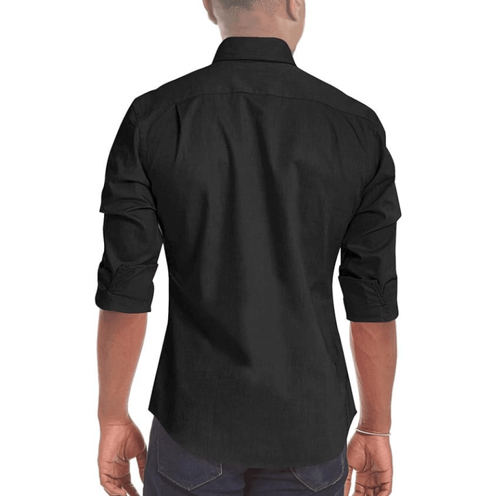 Callan - Stretch Oxford shirt with zip 