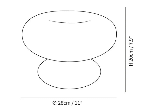Donut table lamp
