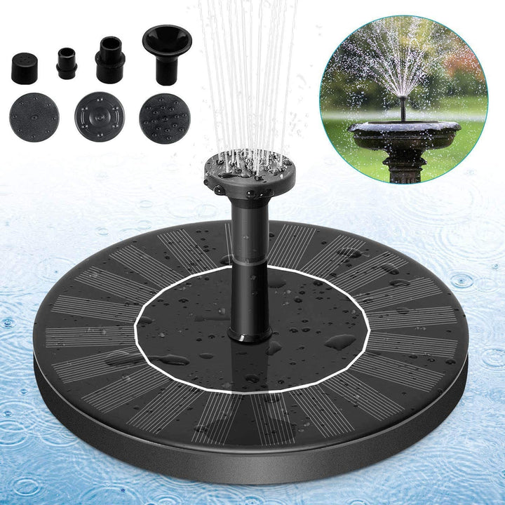 SonnenSprudel | Umweltfreundlicher Solarbrunnen für Vögel und Gartenvergnügen