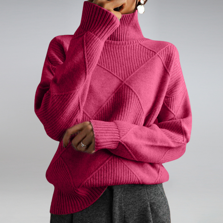Sabrina | Soft and warm cashmere turtleneck sweater for women