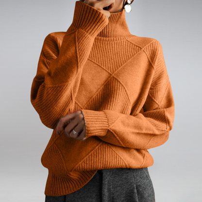 Sabrina | Soft and warm cashmere turtleneck sweater for women