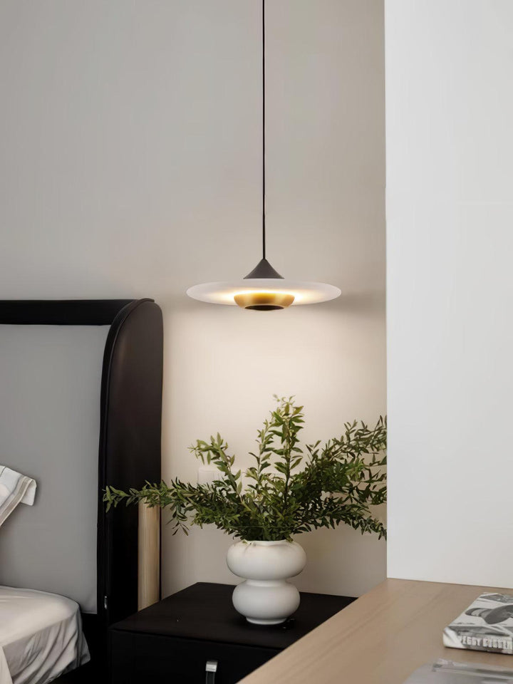 Flying Saucer Marble Pendant Light 