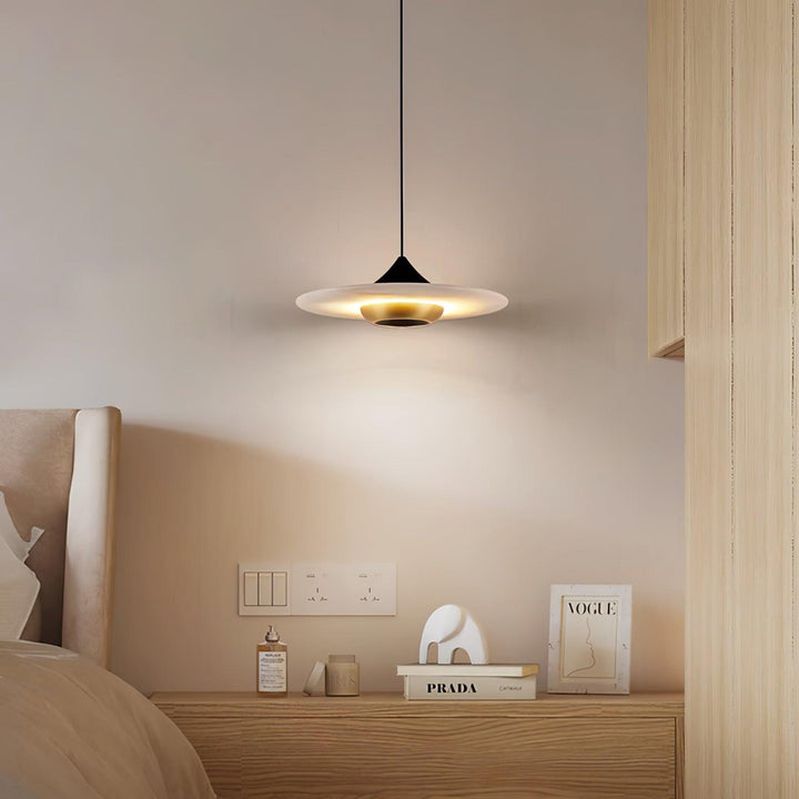 Flying Saucer Marble Pendant Light 