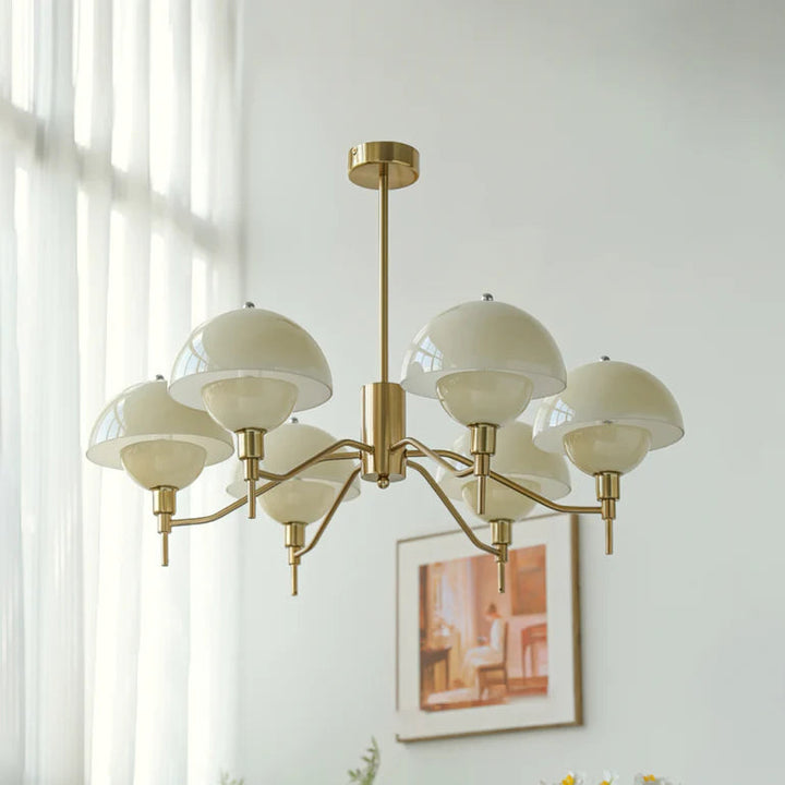 French Bubble Cream Chandelier for Living Room