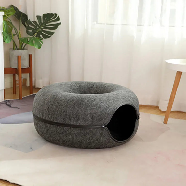 Doughnut Haus | Spiel- und Schlafparadies mit Katzenbett und Tunnel