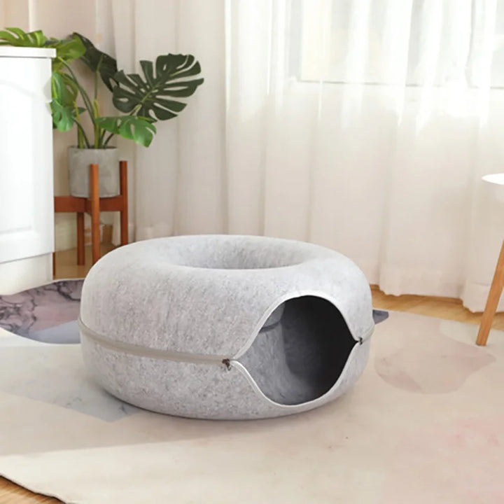 Doughnut Haus | Spiel- und Schlafparadies mit Katzenbett und Tunnel