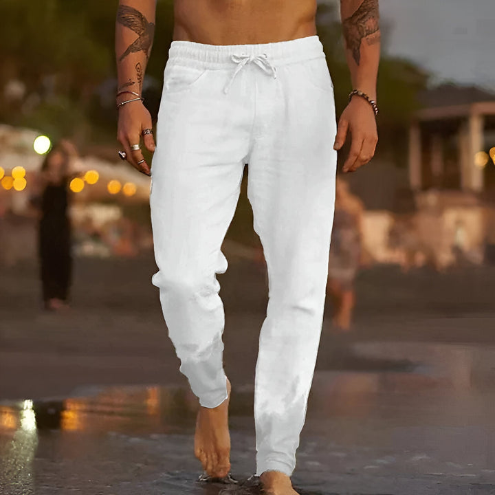 Alec | Casual linen trousers for timeless comfort 