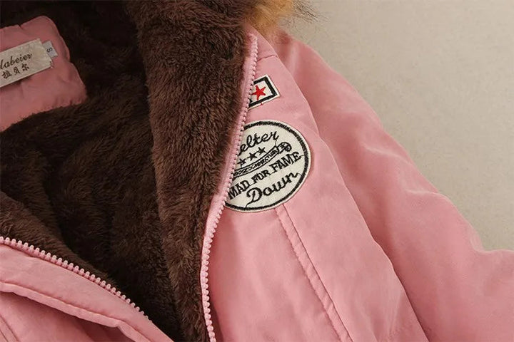 Amarise | Women's hooded parka with fleece lining and pockets