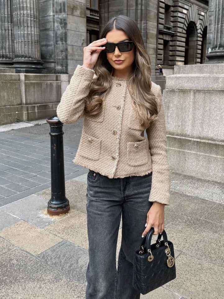 Isabelle | Tweed quilted jacket